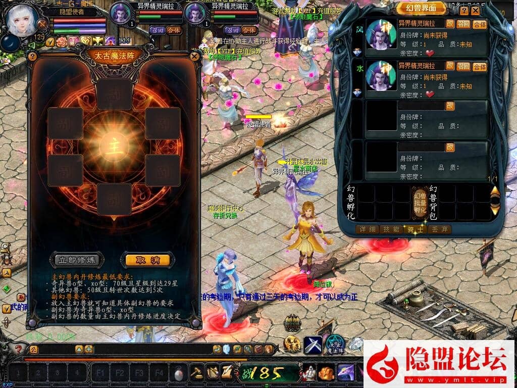 隐盟独家最新整理精品怀旧网单蜘蛛魔域商业PC版六职业新装备新宝宝VM一键单机版 隐盟视频教程 配套GM工具