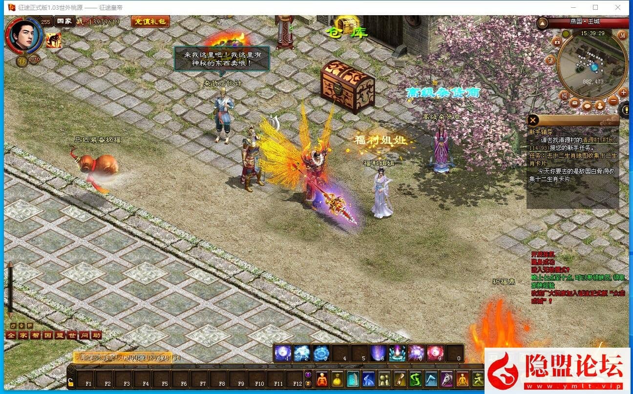 精品网单【皇帝征途】VM一键单机版龙星橙装新附件255级神器马装坐骑GM任刷装备 隐盟视频教程